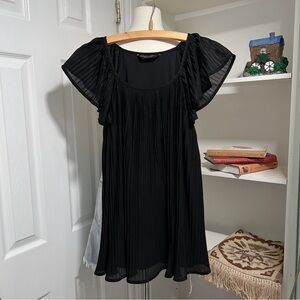 Dorothy Perkins Black Flutter Sleeve Blouse